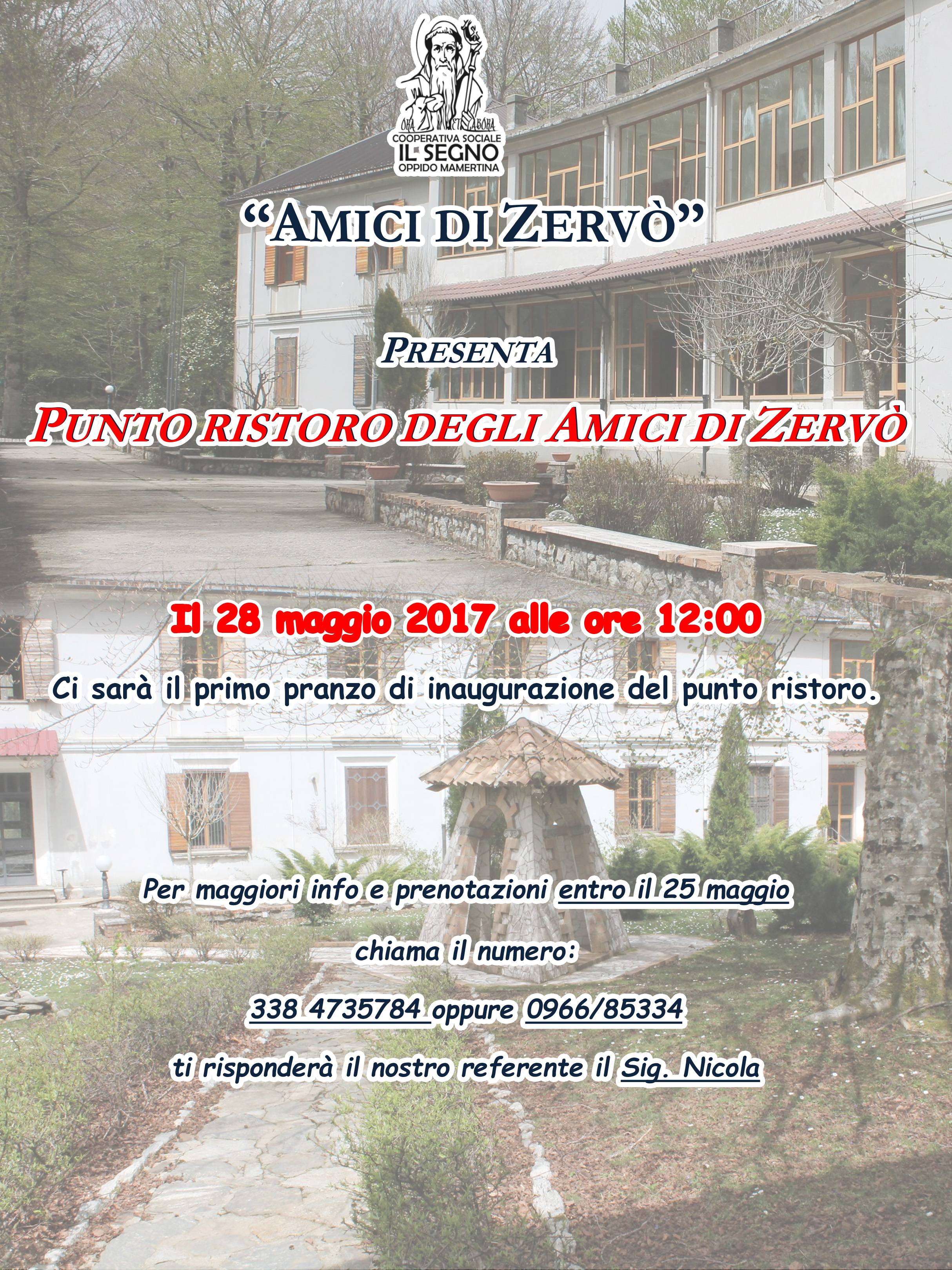 "AMICI DI ZERVO'" Presenta Punto Ristoro degli Amici di Zervò - 28 mmaggio 2017 ore 12:00