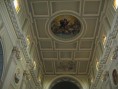 Cattedrale - Particolare con soffitto a cassettoni e affresco raffigurante l  Assunzione della Vergine